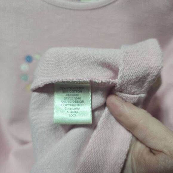 Christopher & Banks Vintage Y2K Pink Heart Embroidered Dot Knit Sweater - Picture 6 of 6